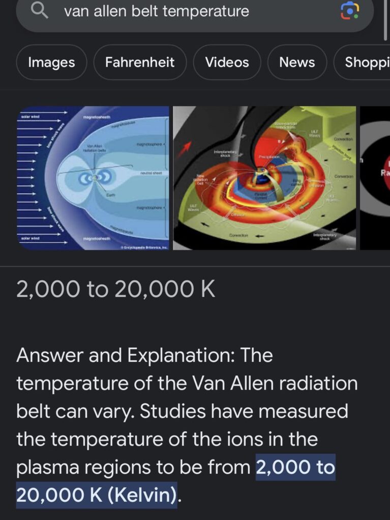 Can someone please help me understand how the Apollo spacecrafts didn’t melt while going through the Van Allen Radiation Belt? I’m having an argument with my brother and he stumped me with this one tbh