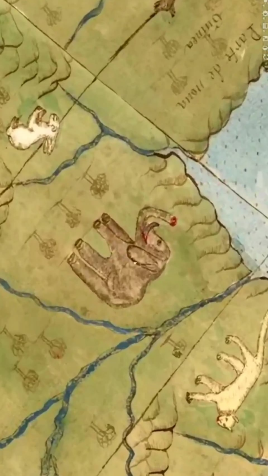 Largest Early World Map - Monte's 10 ft. Planisphere of 1587 Antarktis