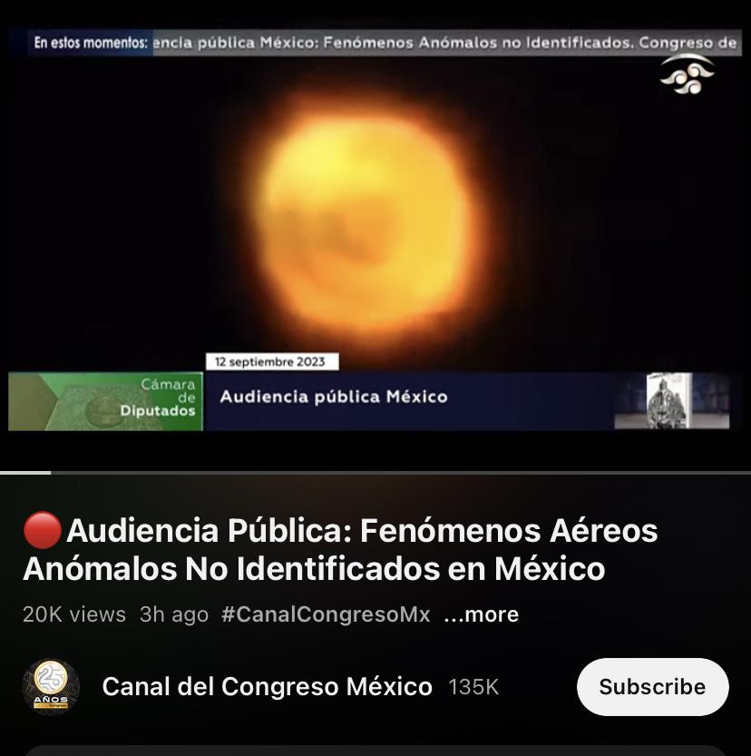 One of the objects shown at Mexican UFO hearing. A spherical object of light/energy in the air with with 3 layers. Thoughts?