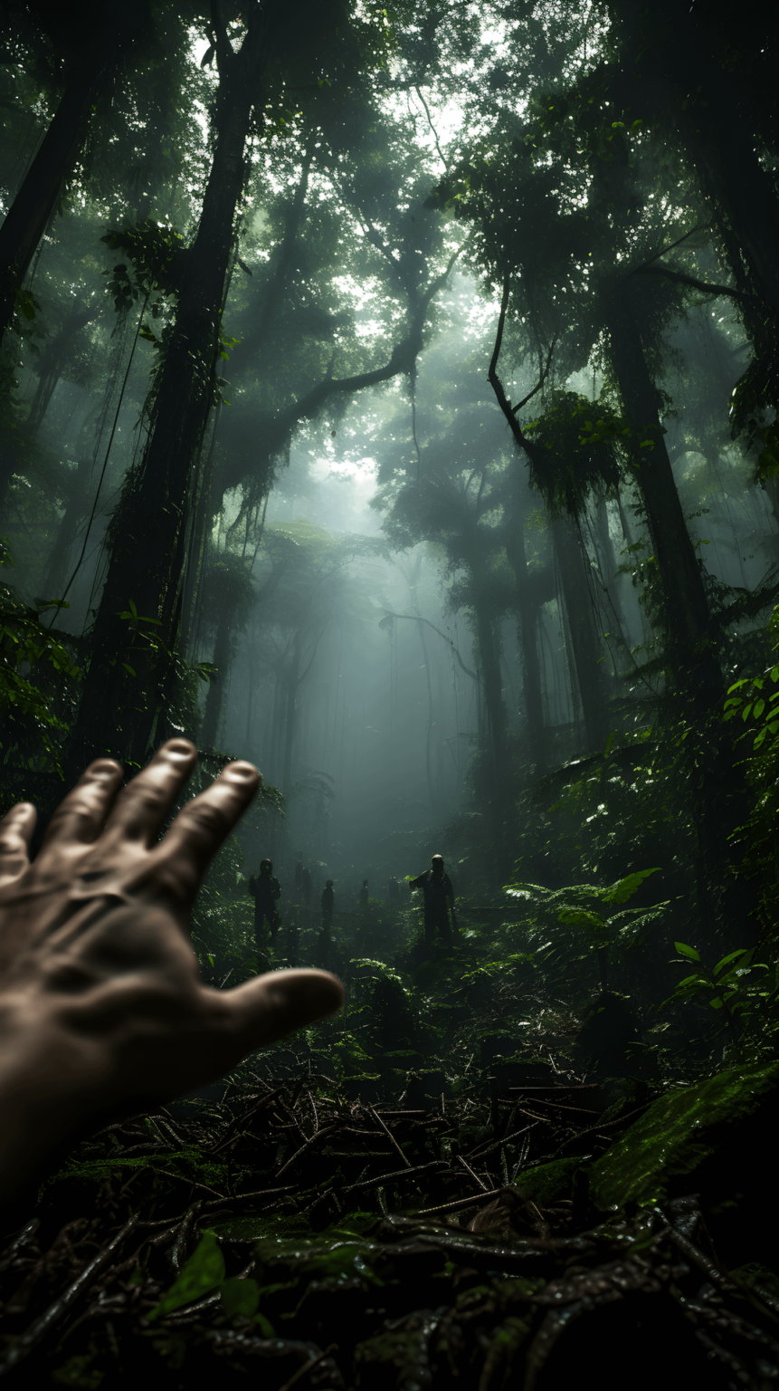 From Jungle Encounters to Alien Caves: A First-Person Perspective - Midjourney/AI generated