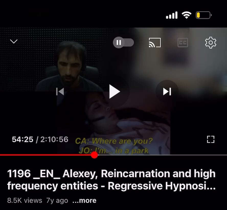 Woman under hypnosis 7 years ago talking about aliens in 2023