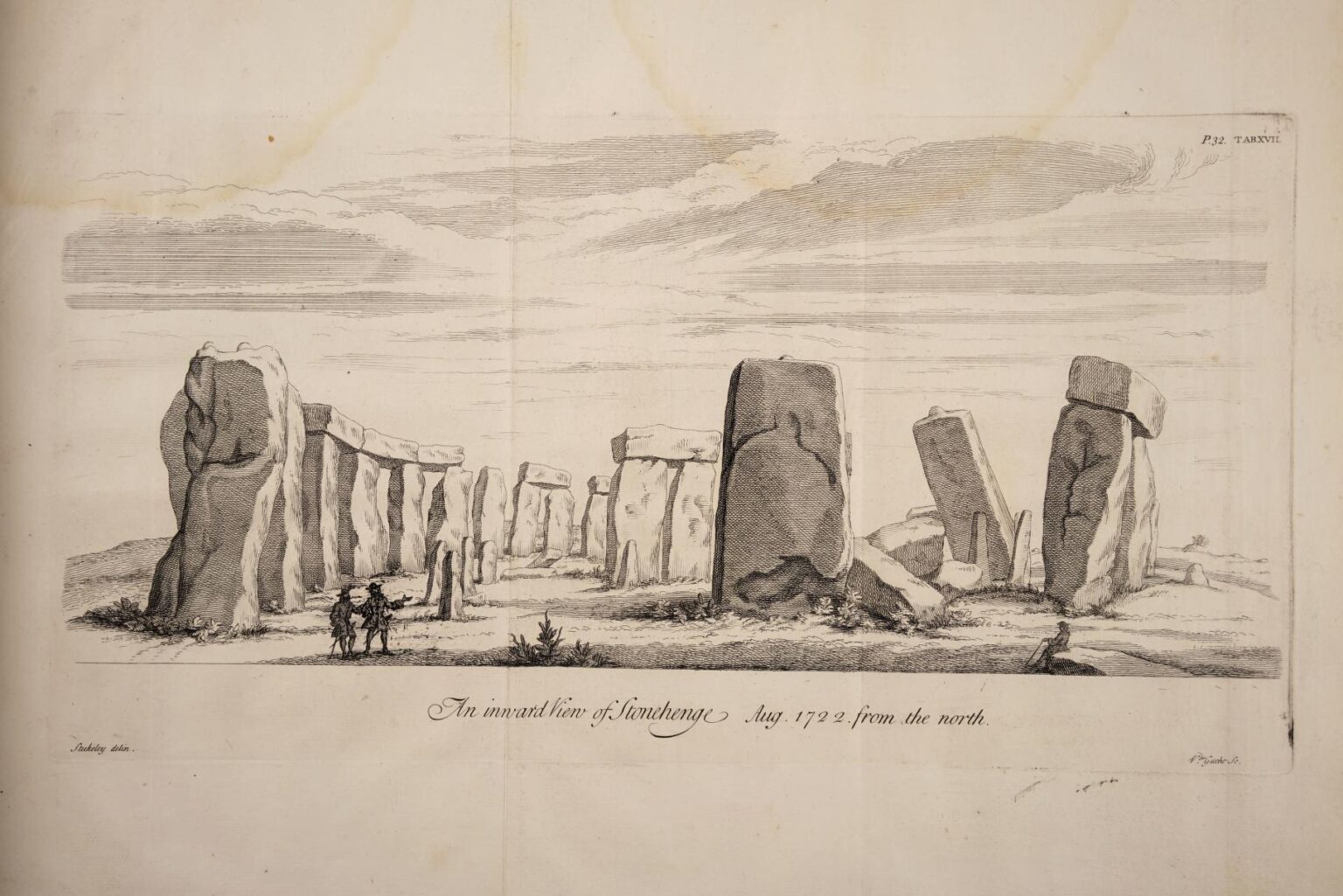Stonehenge from the 1700s, pre modern reconstruction
