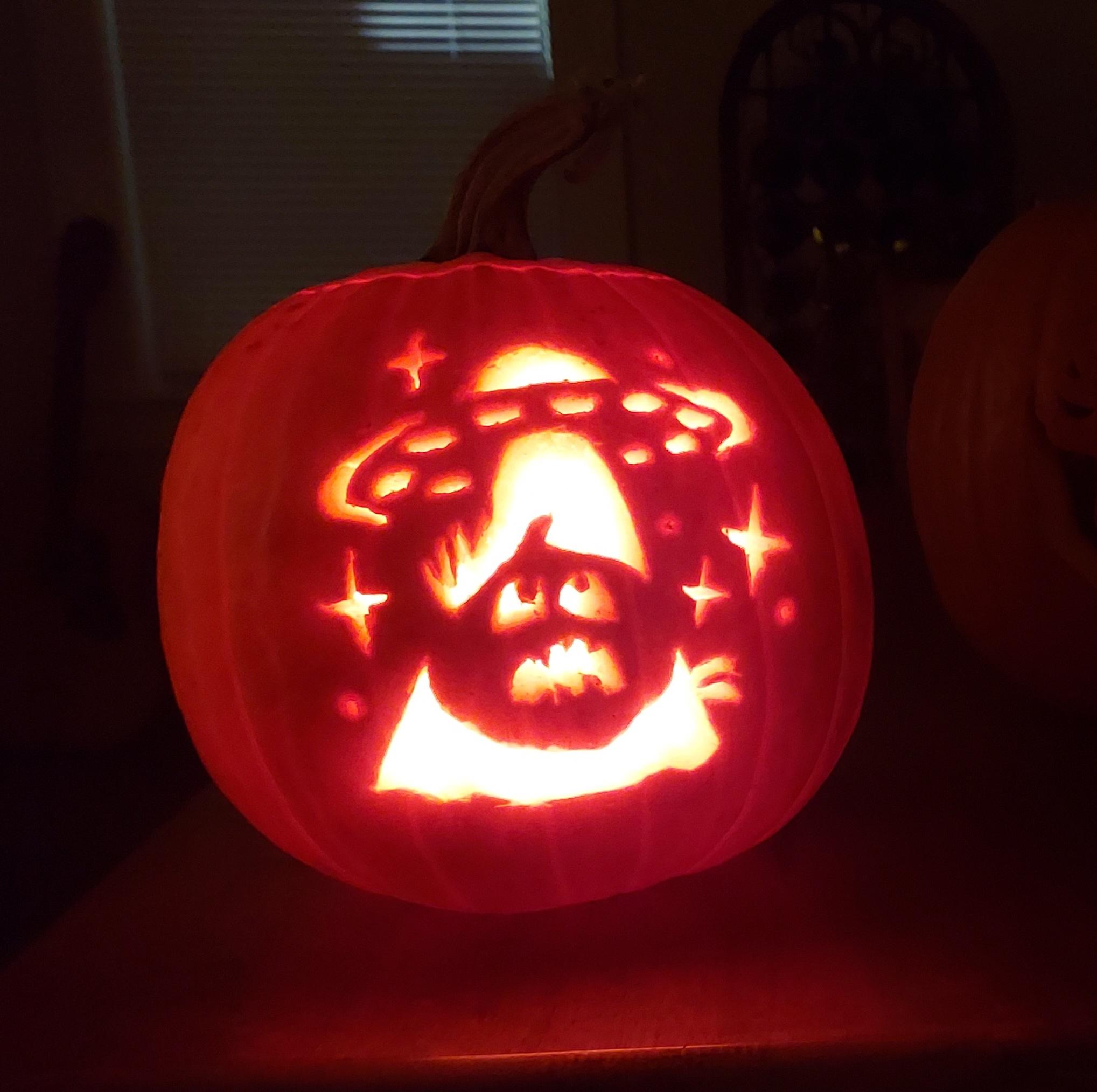 My pumpkin abduction carving experience – UFO FEED