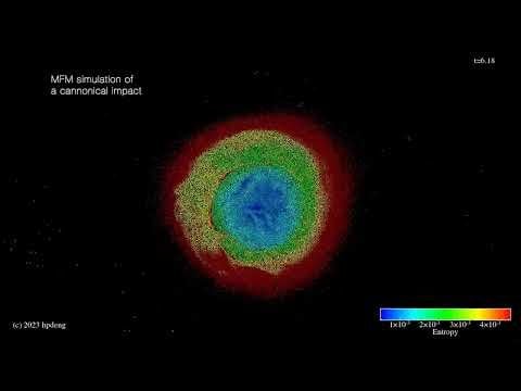 Simulation of Earth/Theia collision