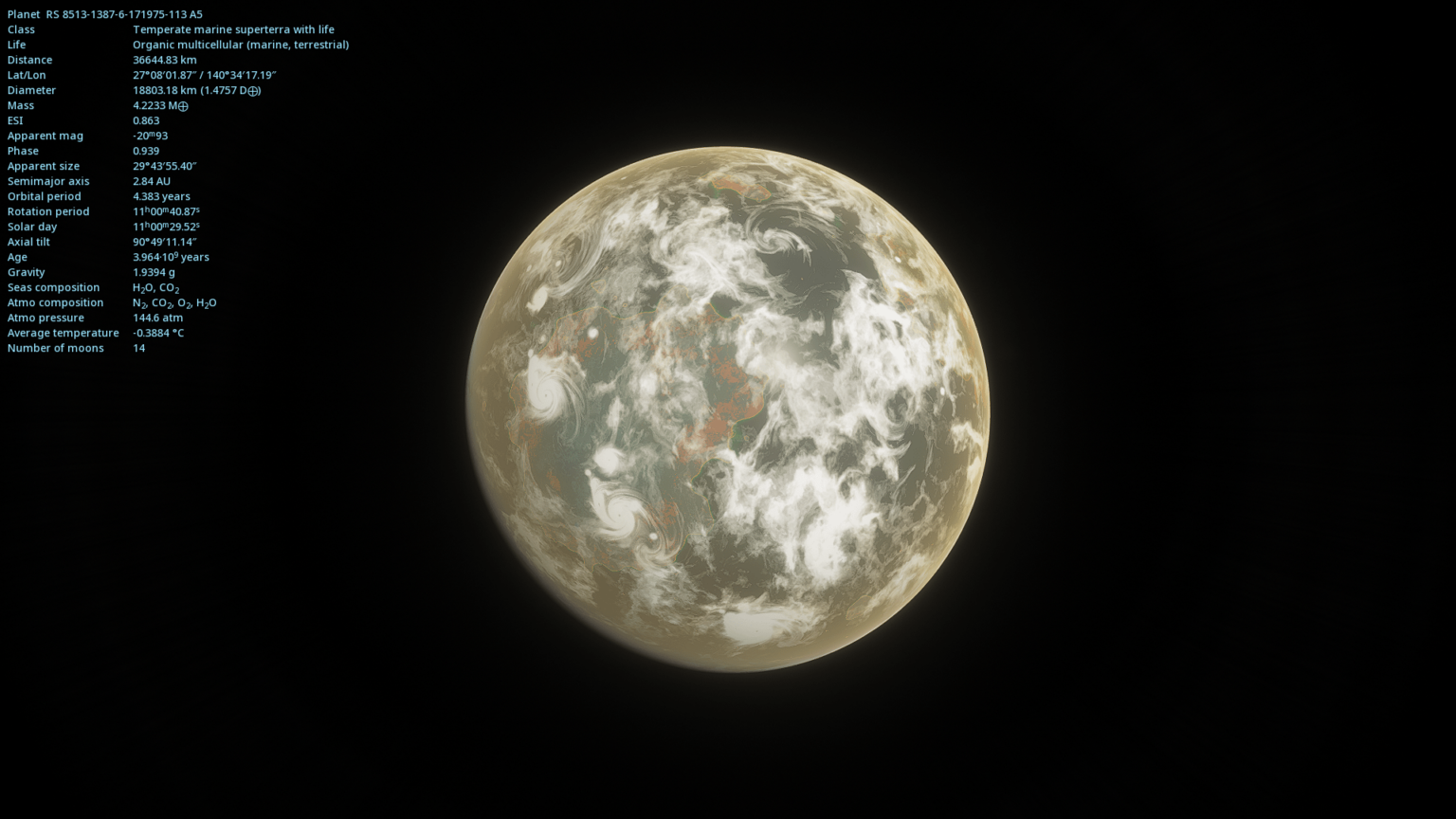 this space engine planet is almost good for humans except for atmo pressure