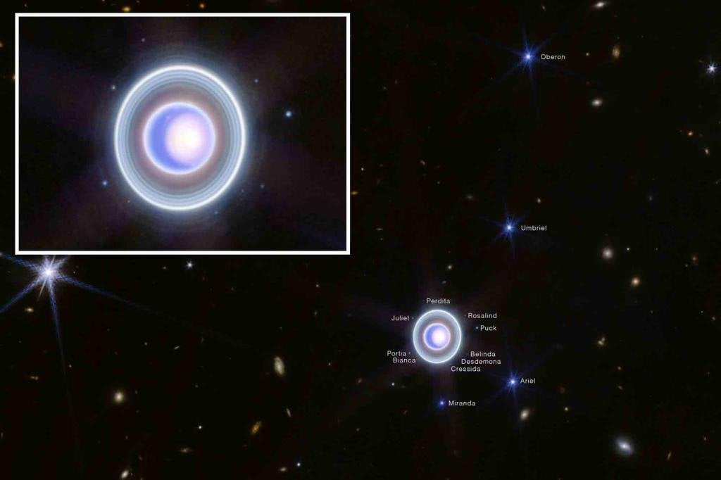 NASA releases new images of Uranus, offering glimpse of one rarely seen feature