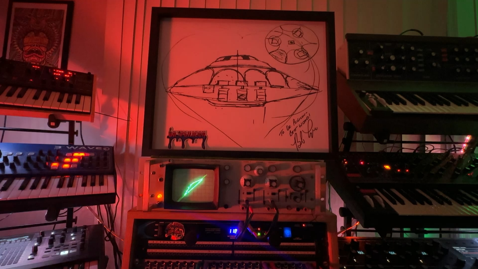 Recreation of a UFO sound on a synthesizer