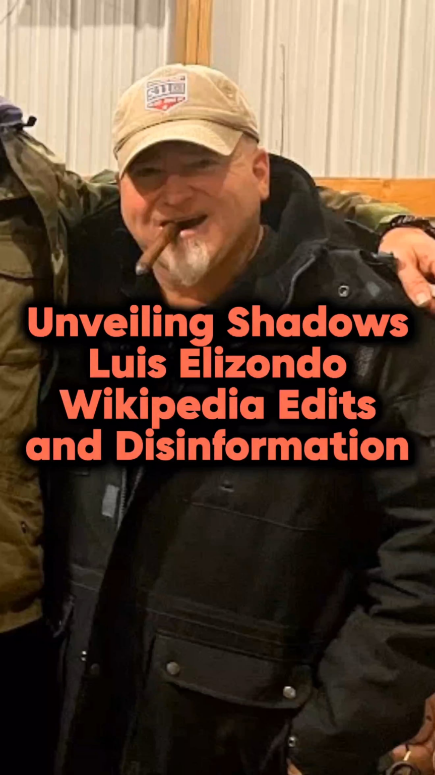 Unveiling Shadows: Luis Elizondo, Wikipedia Edits, and Disinformation