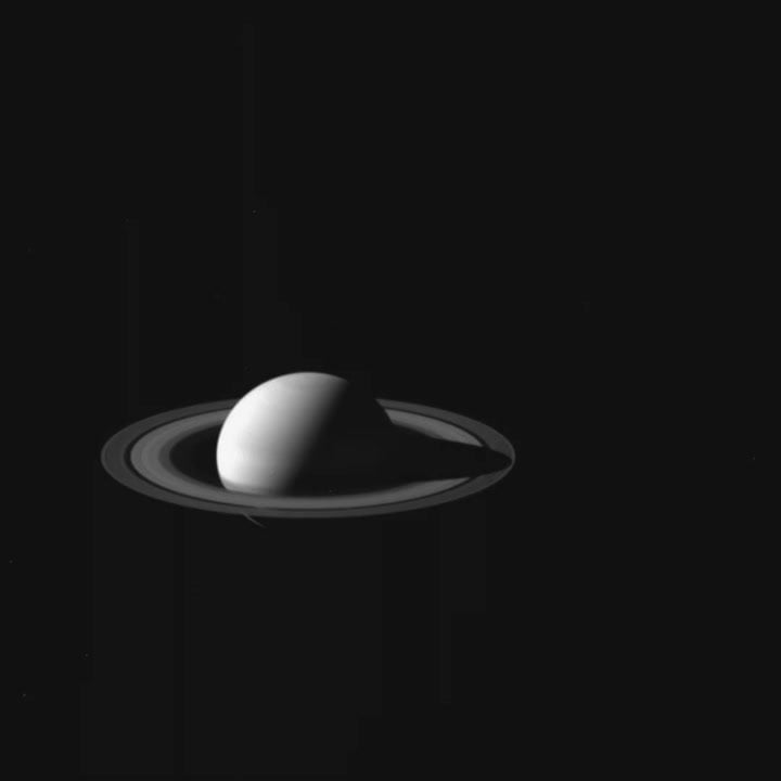 NASA Cassini Mission Footage Of Saturn And Its Rings And Moons