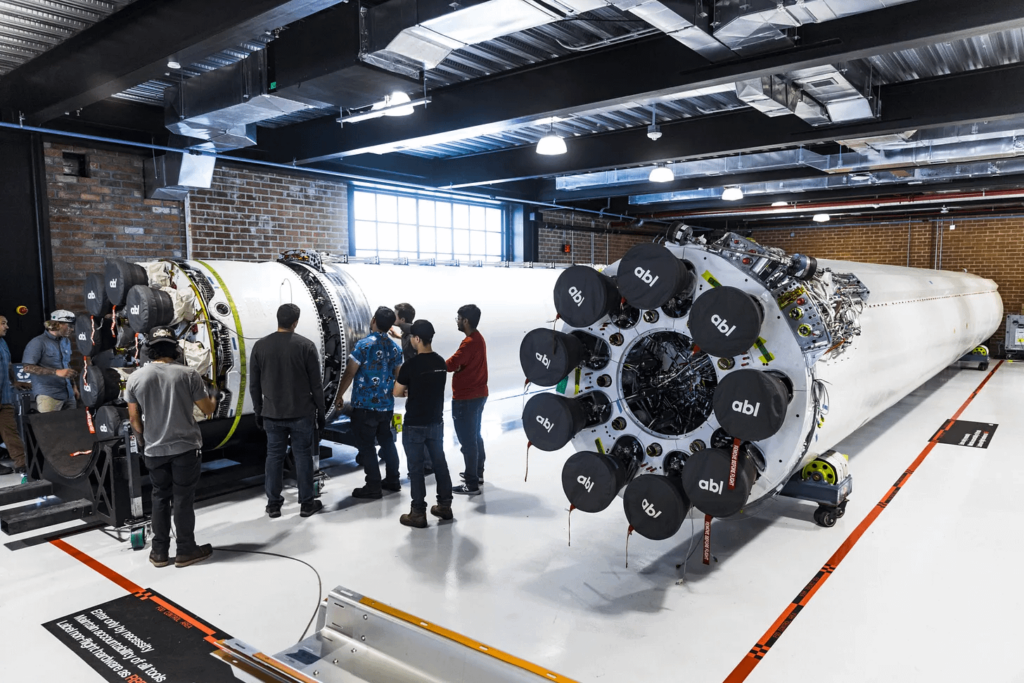 Block 2 and Block 1 first stages of ABL Space's RS1 rocket