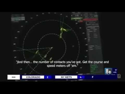 US Navy ship USS OMAHA captures multiple UAP UFO on radar around it.