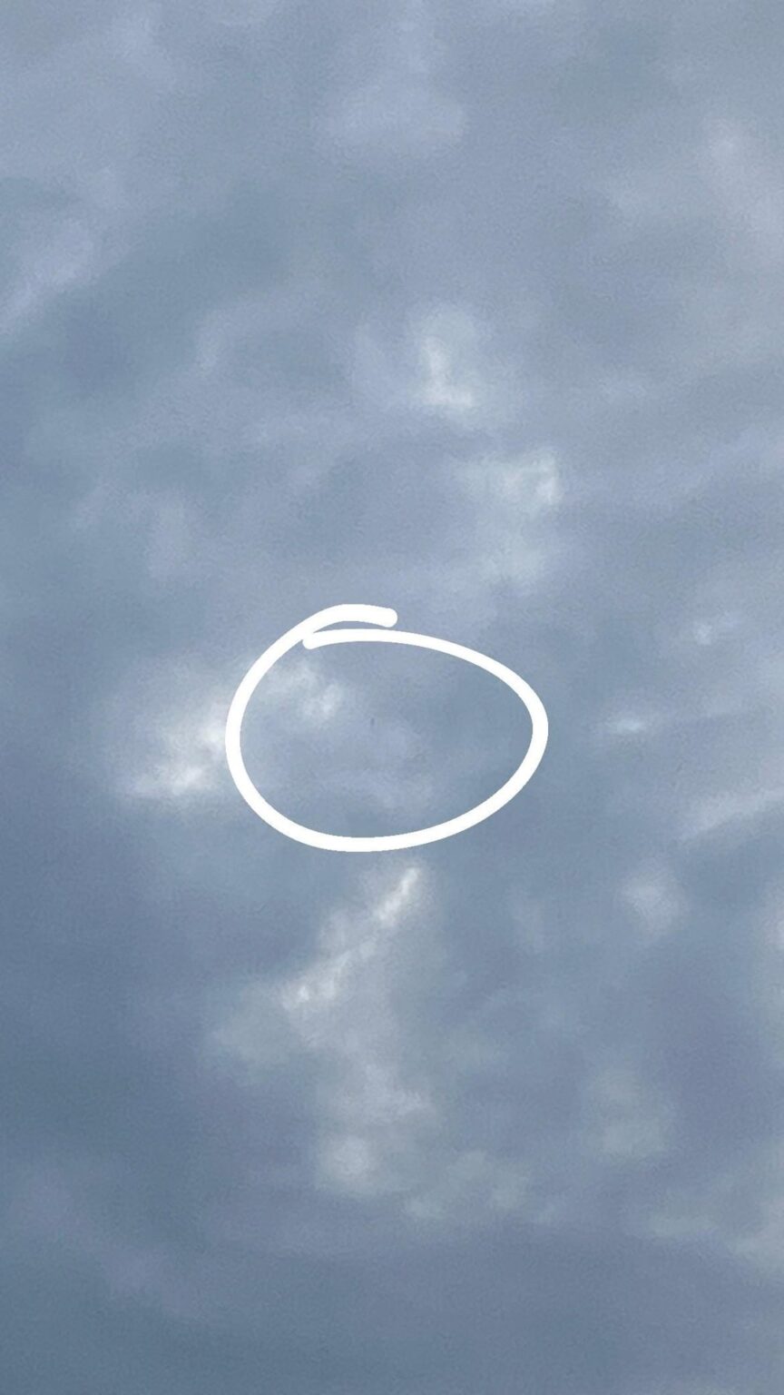 Weird changing shape in the sky