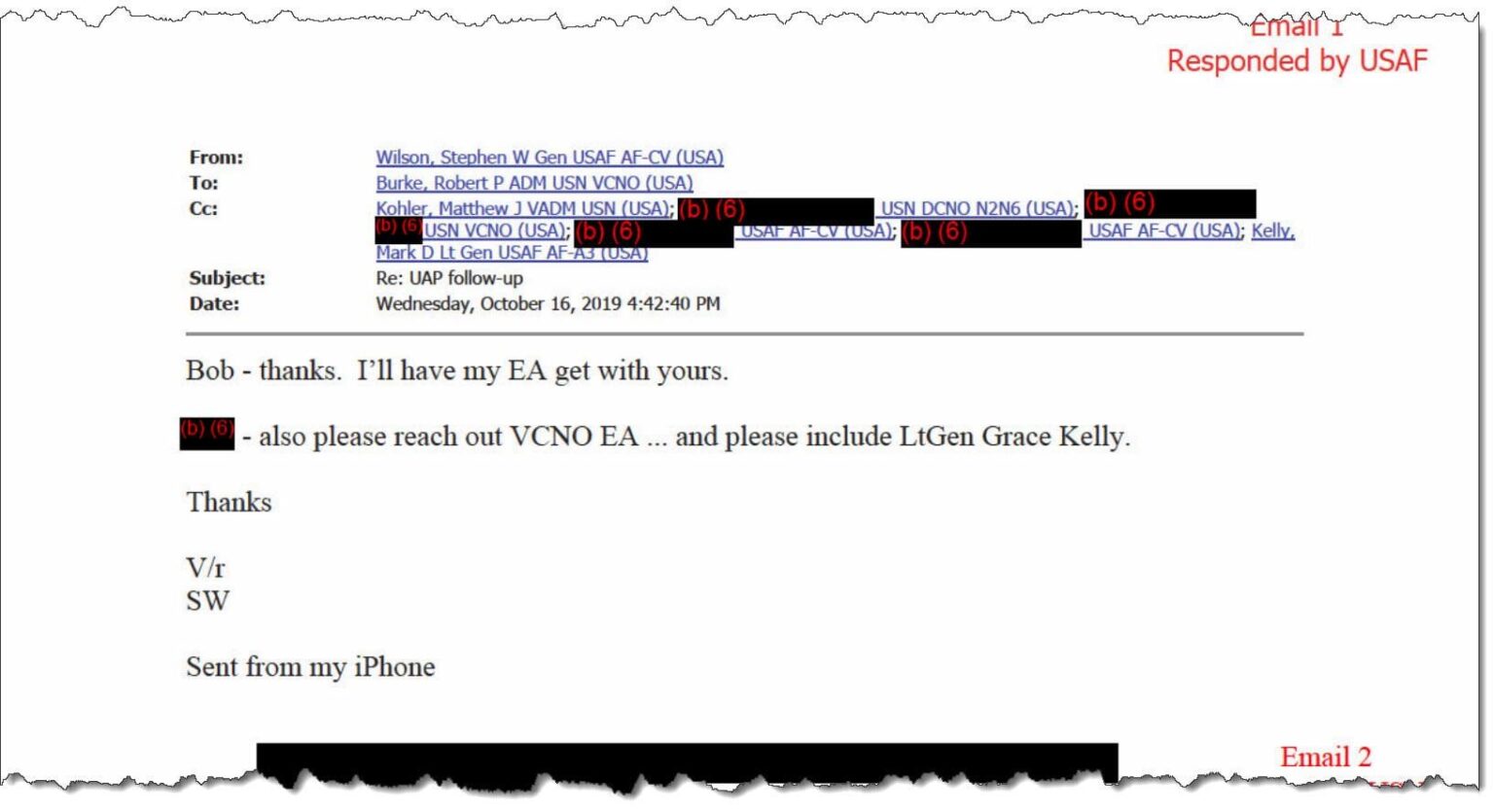 How high does the UFO issue go within the U.S. military? All the way to the top.
