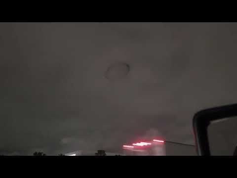 UFO sliding through the sky and vanishing into a cloud. Anaheim, CA 03/01/2024