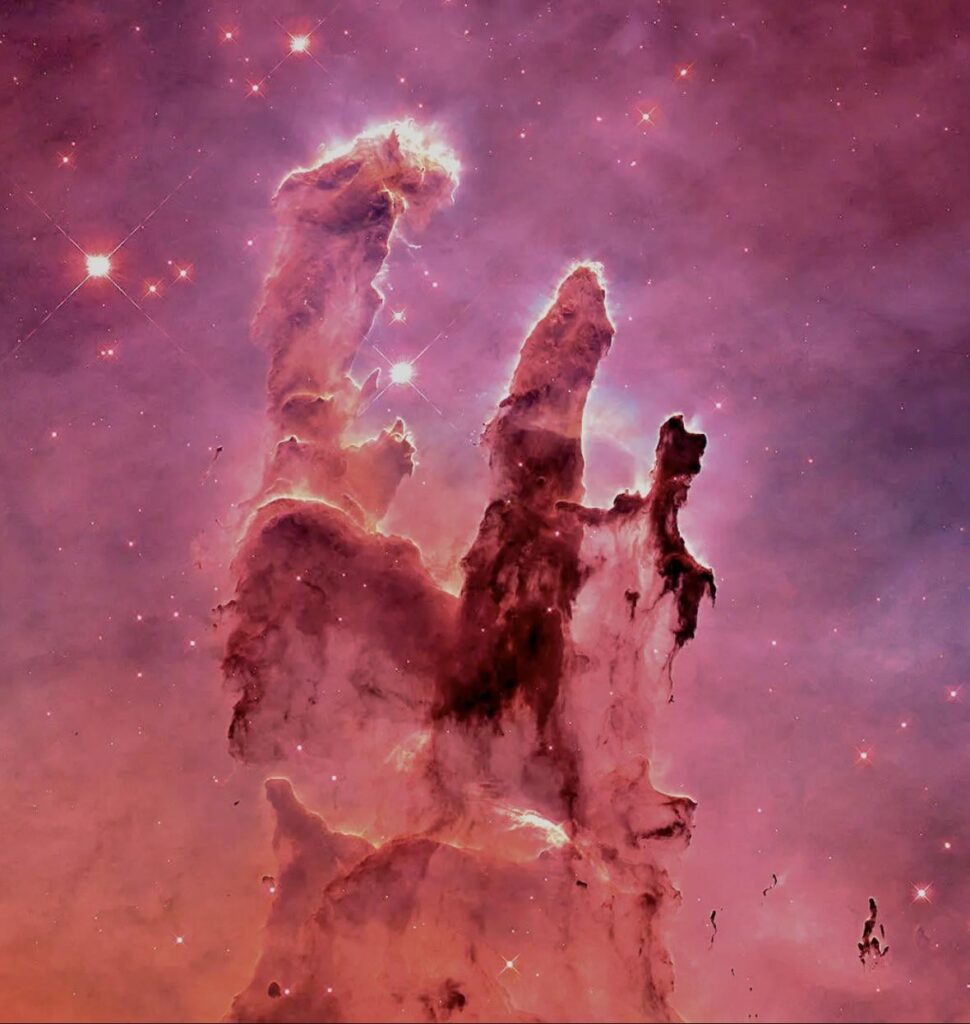 I made the classic Pillars of creation photo in true color