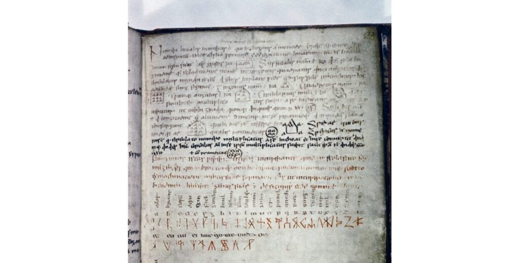 Medieval Welsh Runes And Iron Age Phoenician Characters