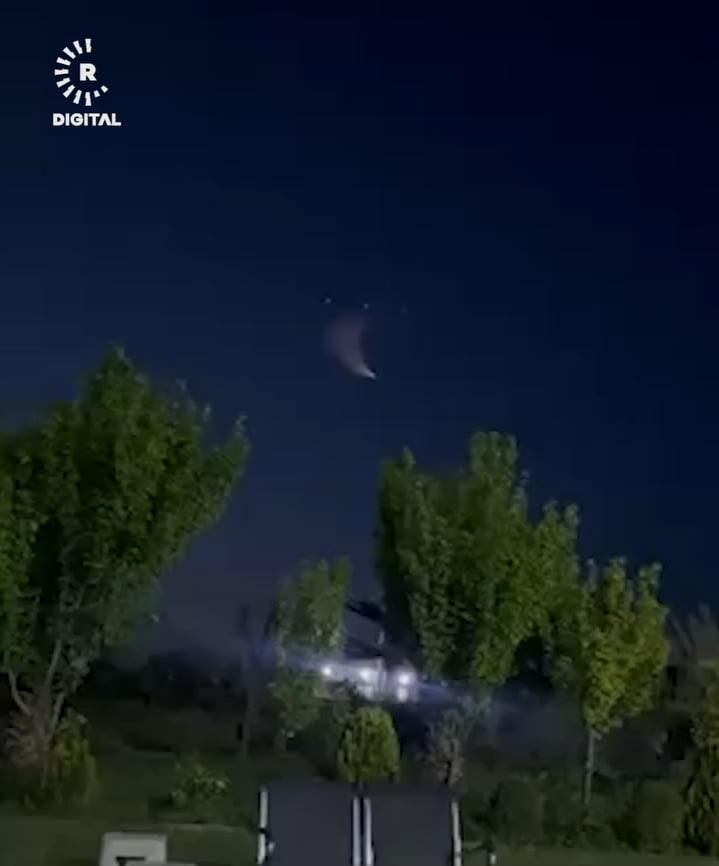 This light was seen in the sky over some areas of the Kurdistan Region in Iraq and Iran