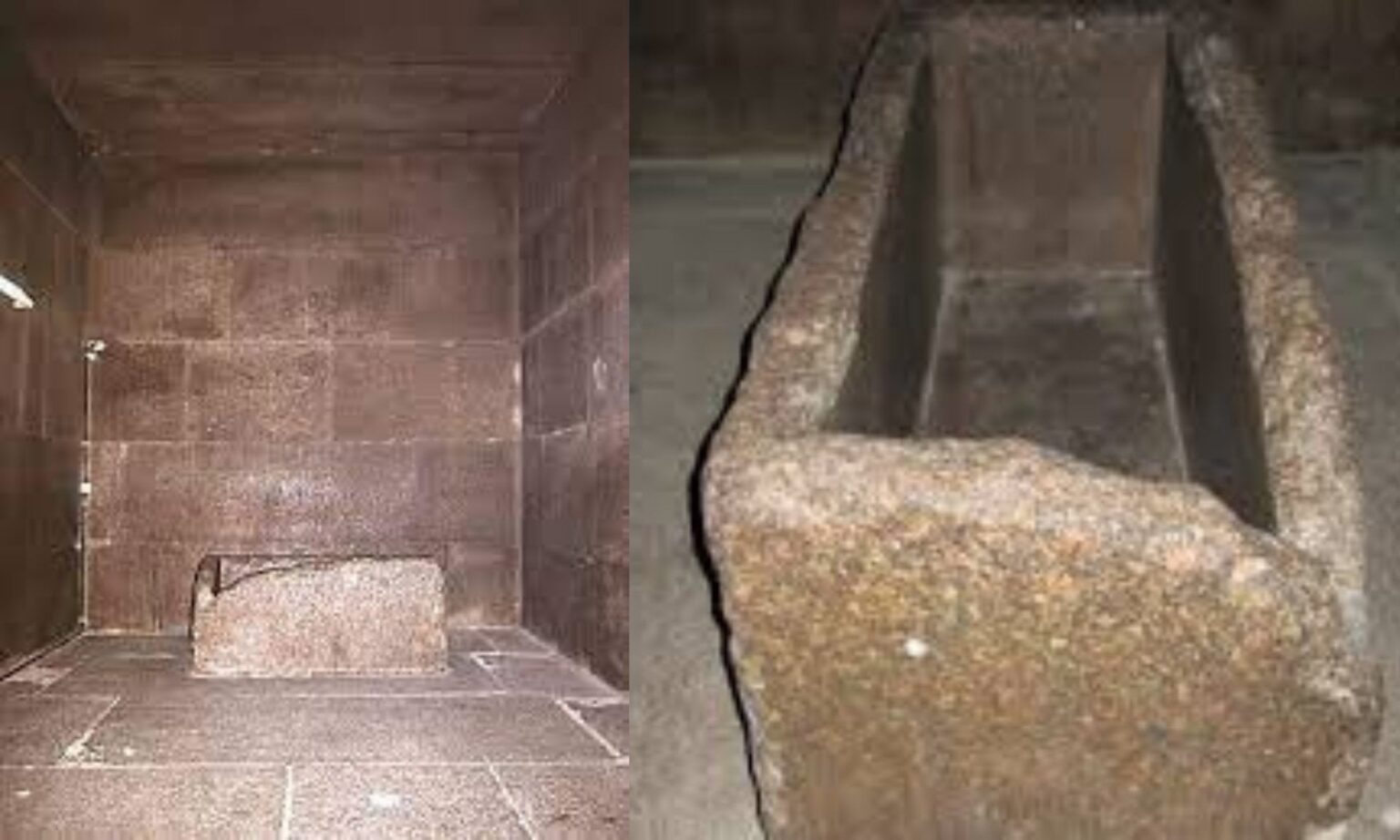 The secret of the granite sarcophagus in the pyramid