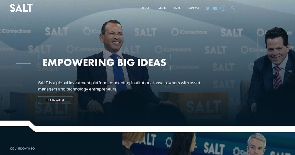 David Grusch is no longer on the attendance list for SALT?