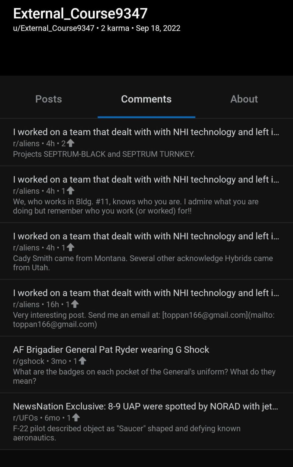 Is Richard Doty getting involved in the new "whistleblower" post on s/aliens?