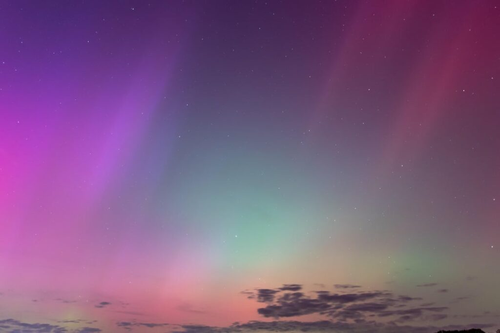 Never did I think I would see the aurora in Arkansas.