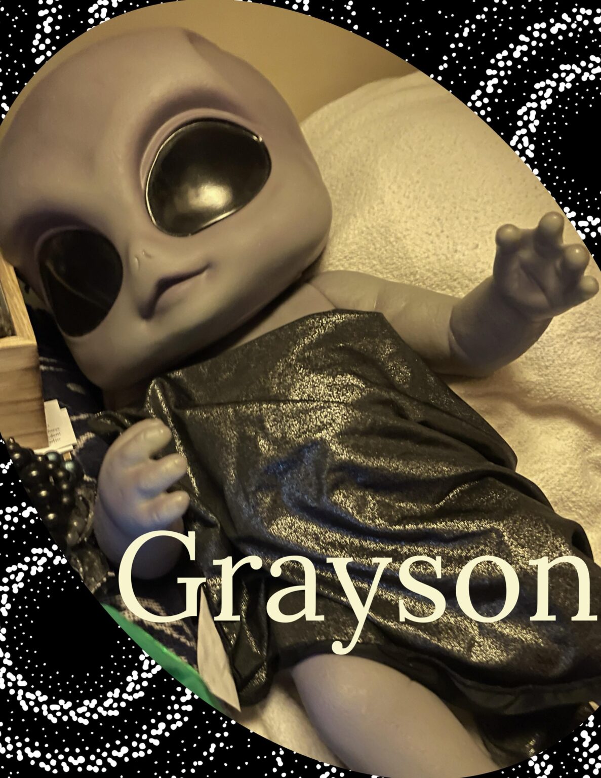 “Grayson” alien from Ashton Drake