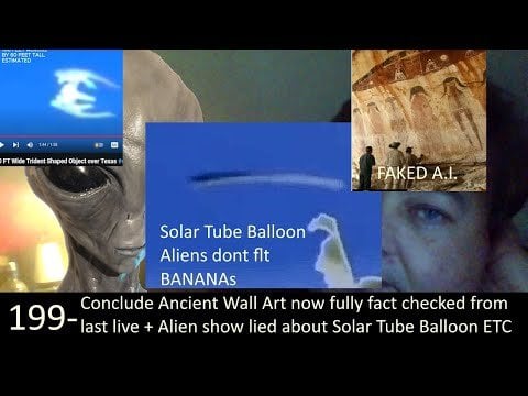 Ancient Alien Art Faled + Alien Encounters exposed on solar tube