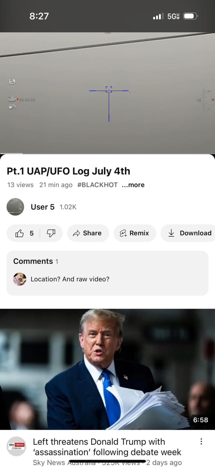 UAPs July 4th, out in numbers