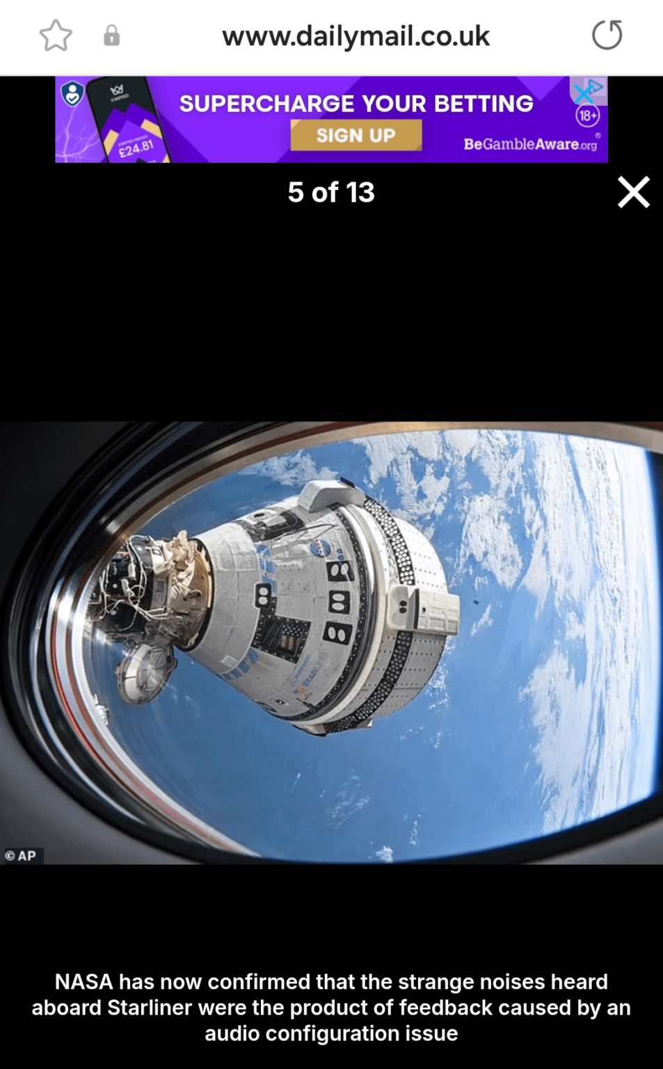 What's this? Astronauts stuck in space, weird knocking noises, and what's this out their window?