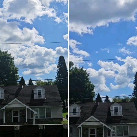 Saw this while taking a hyperlapse of the sky on my porch (utica,ny)