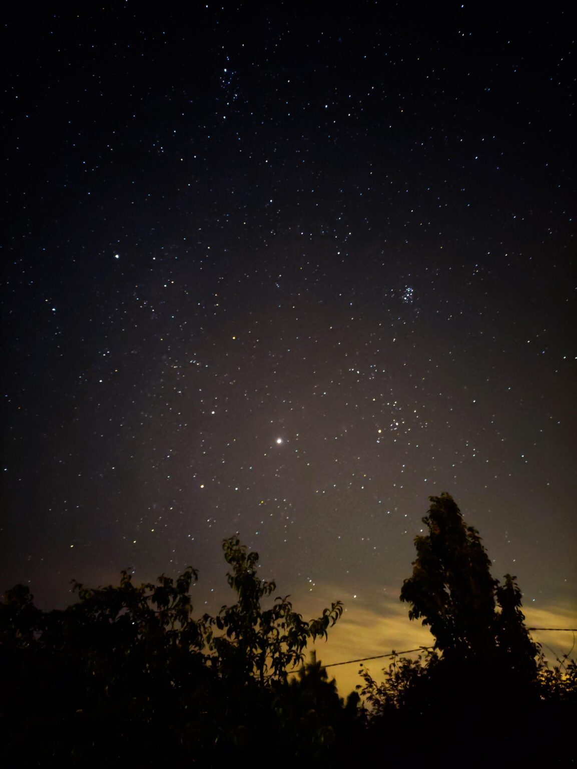 Mars in the sky last night.