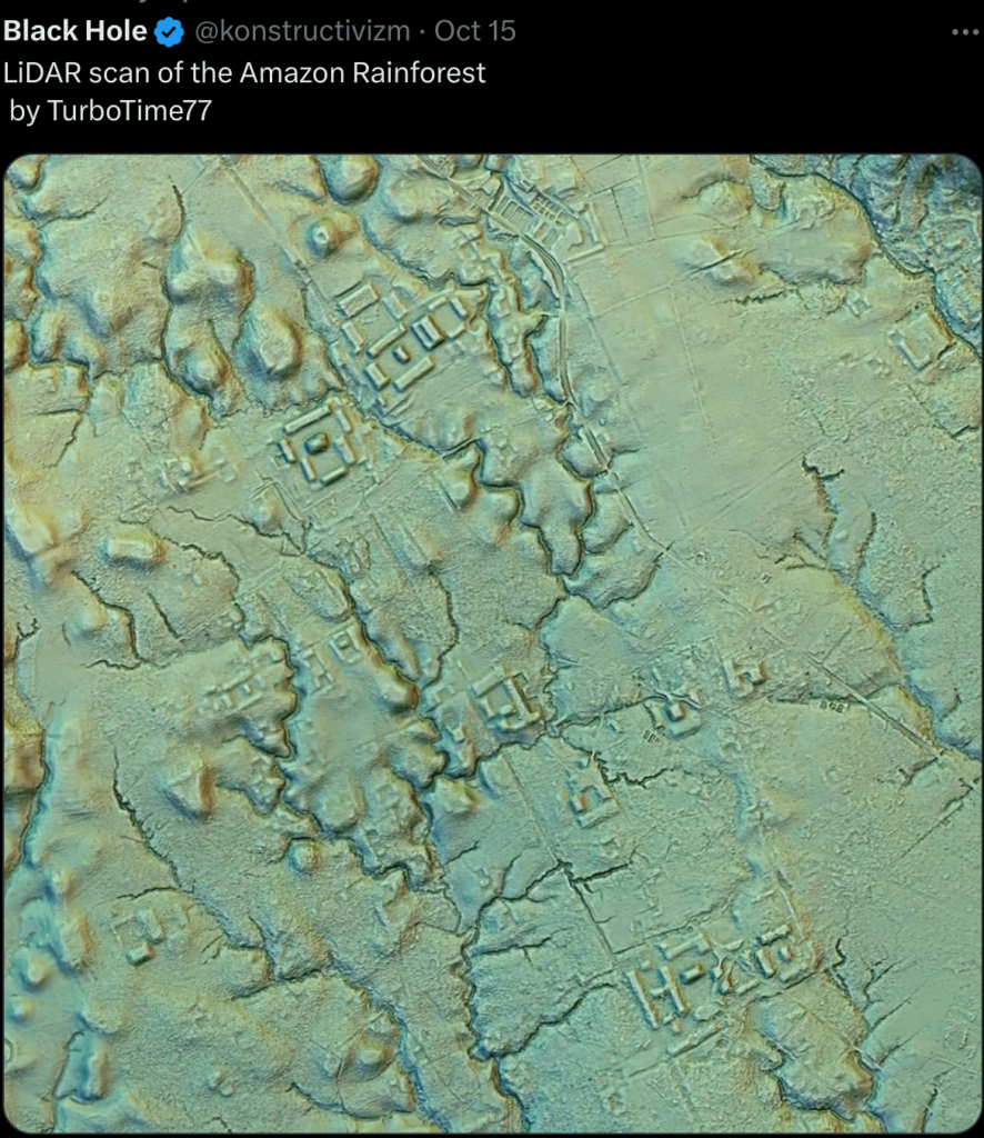 LIDAR scan of the Amazon rainforest