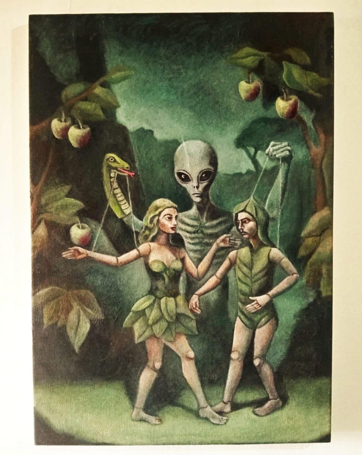 Marionettes of the Cosmos, Oil on Canvas, Antony Williams, 2025. [1506 x 1952]