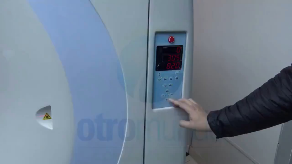 Medical scan of the 5ft "Alien mummy" named Montserrat showing she died pregnant