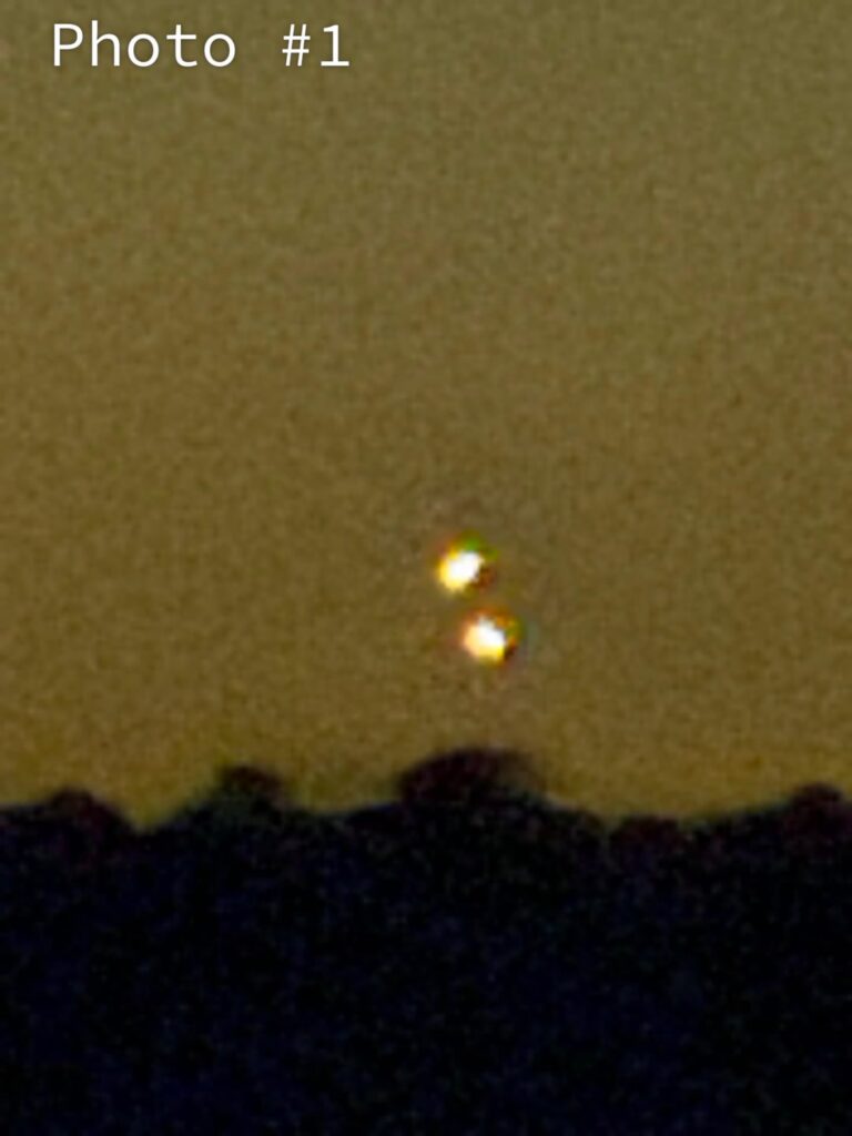 Sequence of shots showing orbs interacting