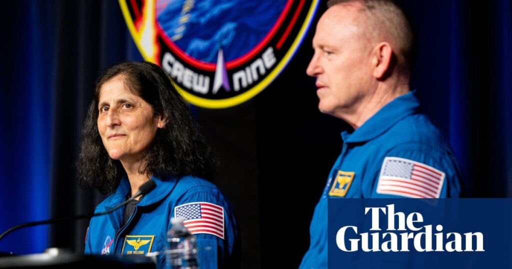 ‘We weren’t stuck’: Nasa astronauts tell of space odyssey and reject claims of neglect | Barry Wilmore and Sunita Williams’ story markedly at odds with abandonment narrative painted by Trump and Musk