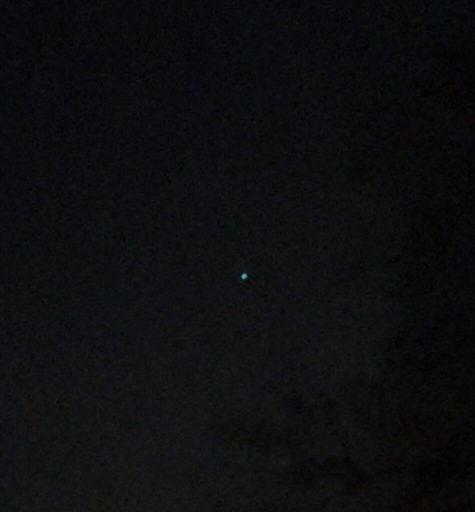 Bright flickering orb over Germany