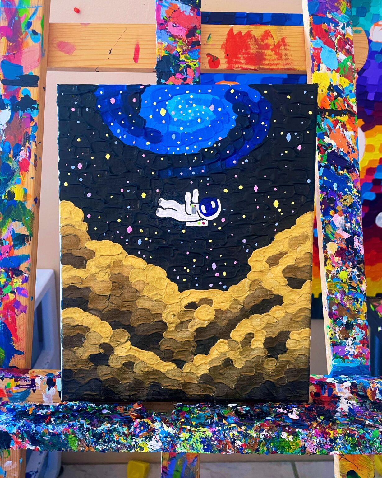 Falling through space