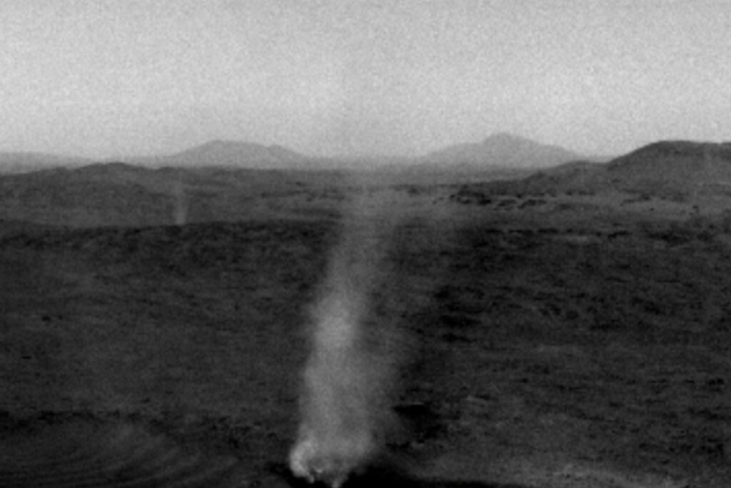 NASA's Mars Rover Captures a Giant Dust Devil Swallowing Its Friend