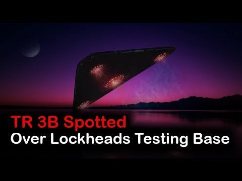 “TR-3B Spotted Over Lockheed’s Secret Testing Base | Night Vision Footage”