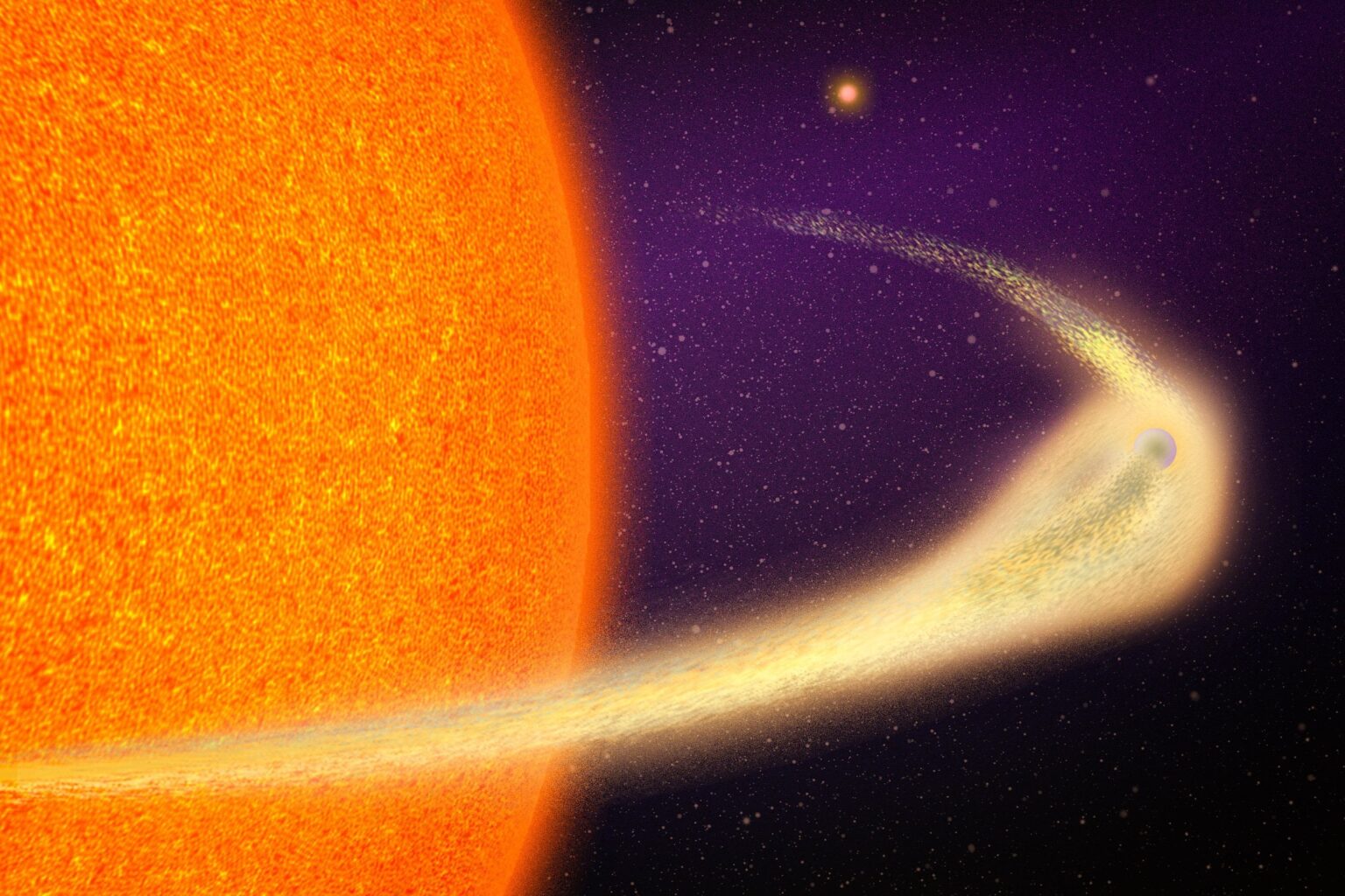 Astronomers discover a planet that’s rapidly disintegrating, producing a comet-like tail
