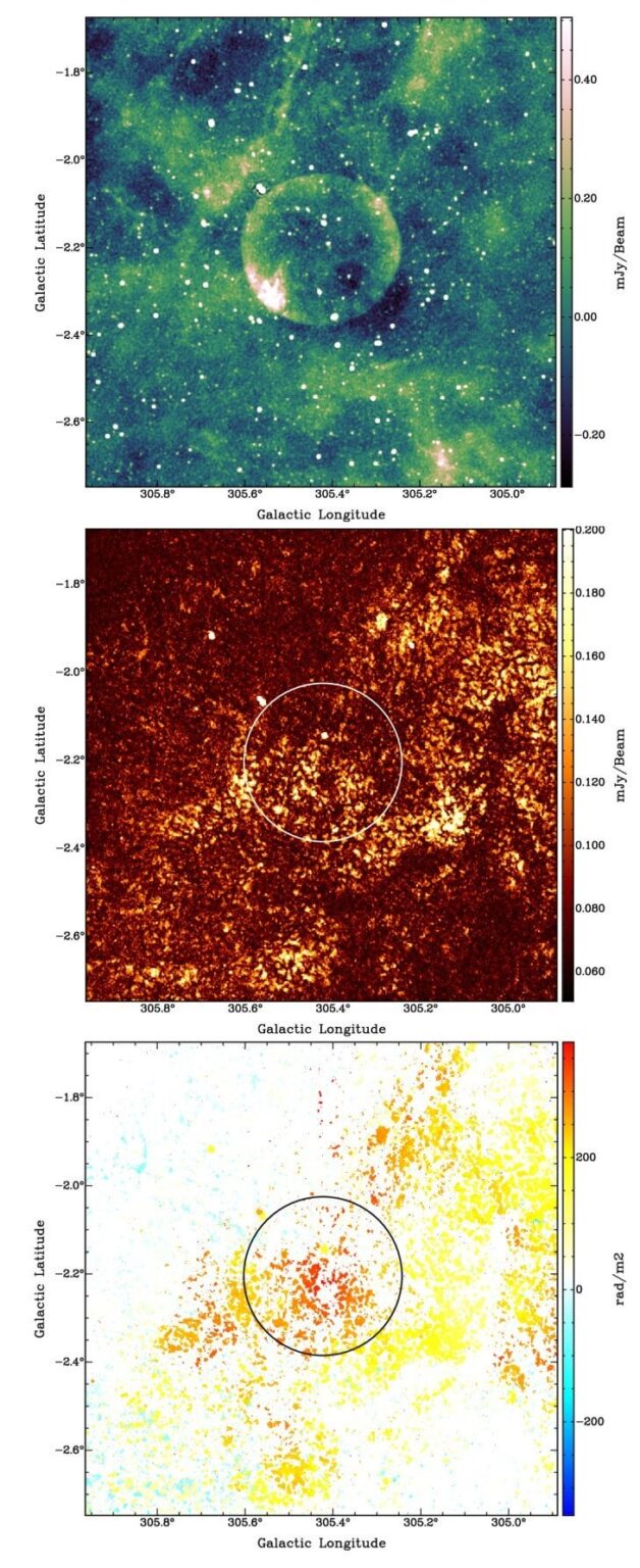 Observations detect a perfectly shaped supernova remnant