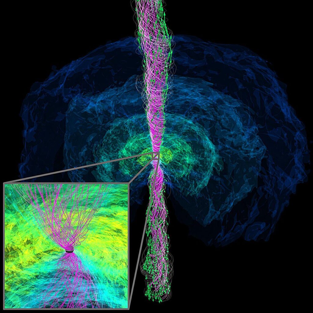 Simulation reveals emergence of jet from binary neutron star merger followed by black hole formation