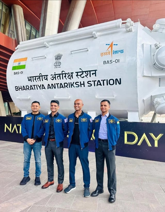 Crew module for upcoming indian space station.