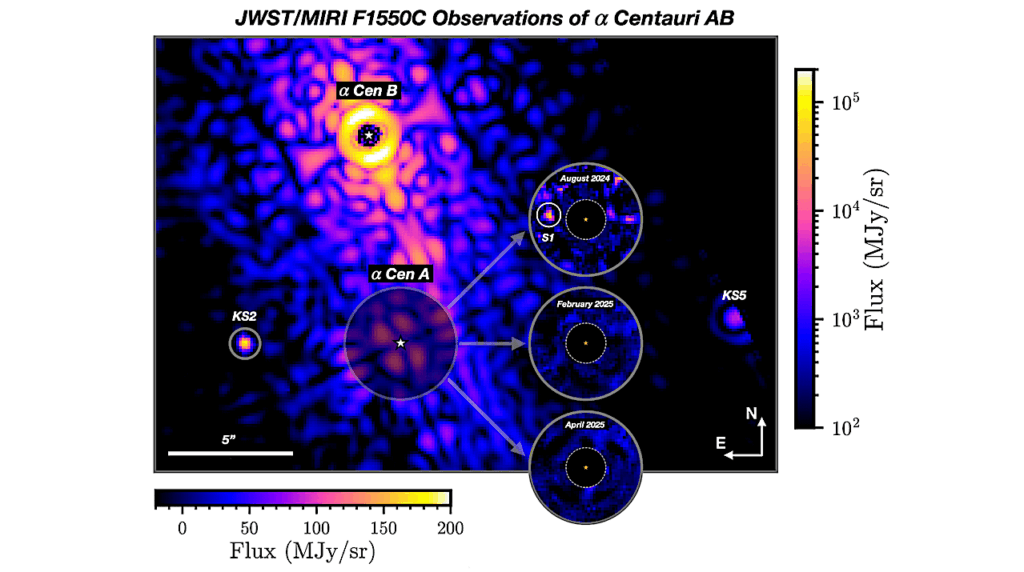 A Candidate Giant Planet Imaged in the Habitable Zone of Alpha Centauri A