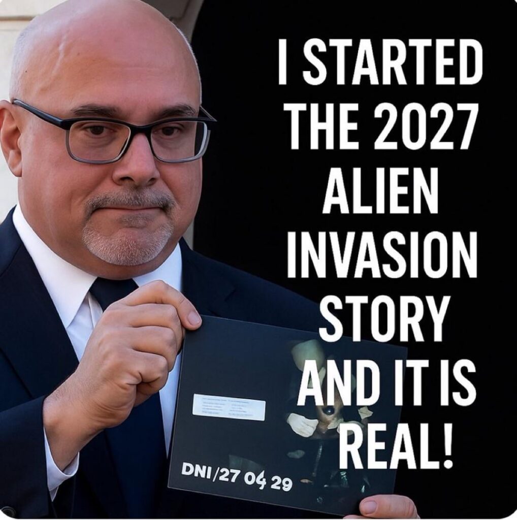 A DARPA scientist told Jon Stewart that the aliens are coming back in 2027 to collect the bodies