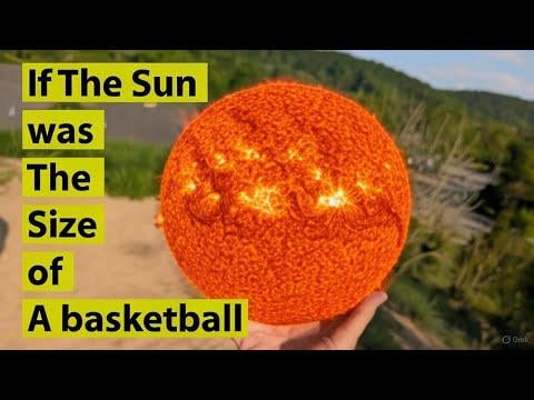 The scale of the solar system if the sun was the size of a basketball