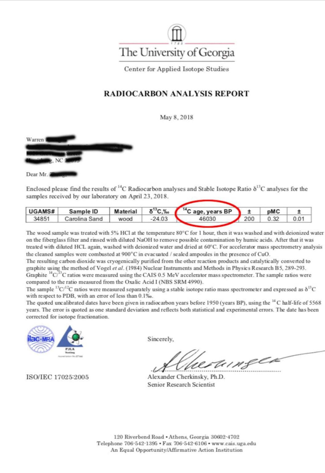 Questions About the Recent Buga Sphere AMS Radiocarbon Analysis Report