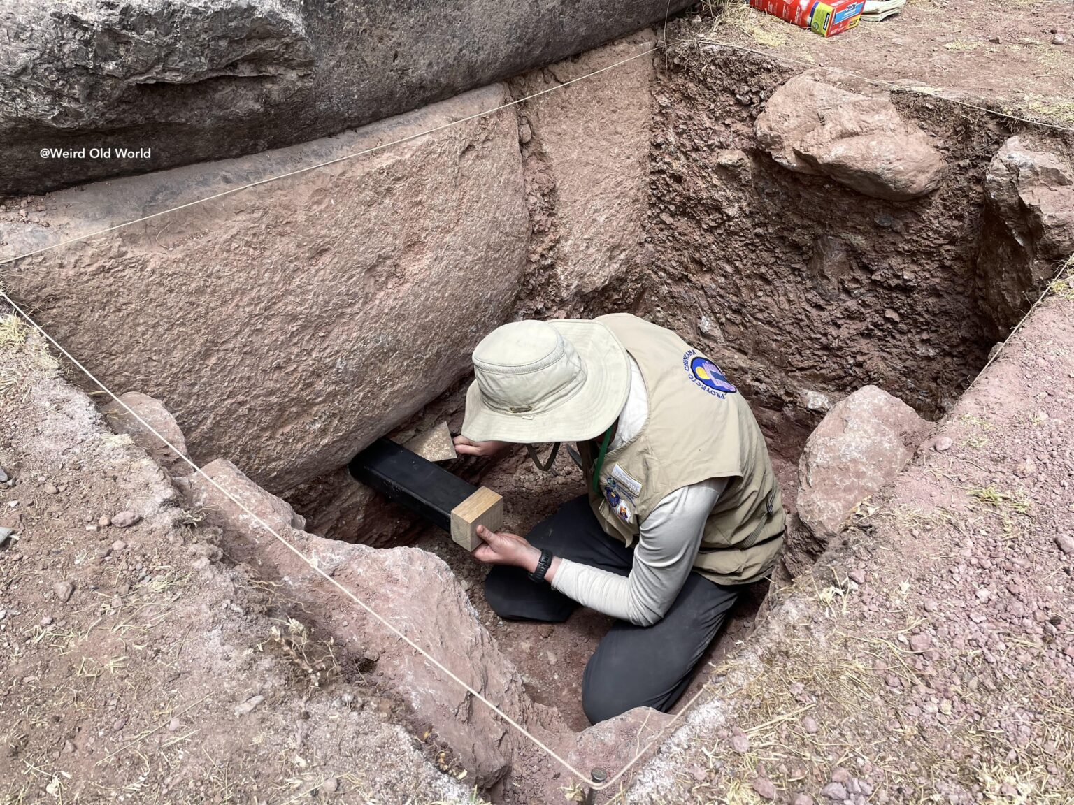 Ongoing excavations in Sacsayhuaman, Peru, aim to find out how far down the megalithic walls go, and how long ago they were built through OSL dating.