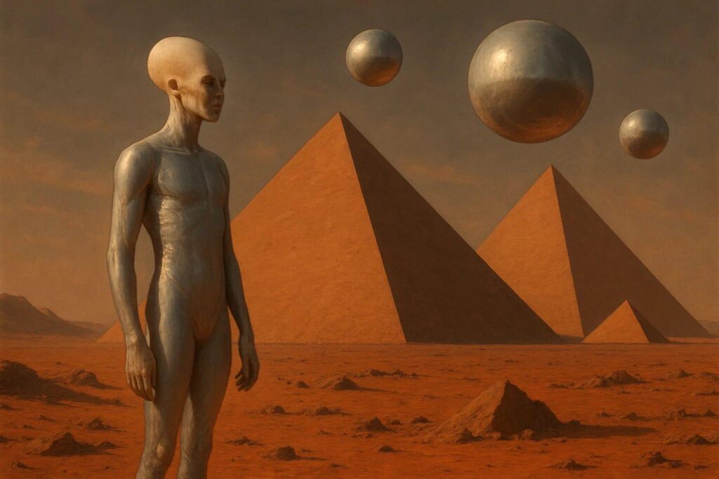 Martians created humans and human civilization once they lost their civilization.